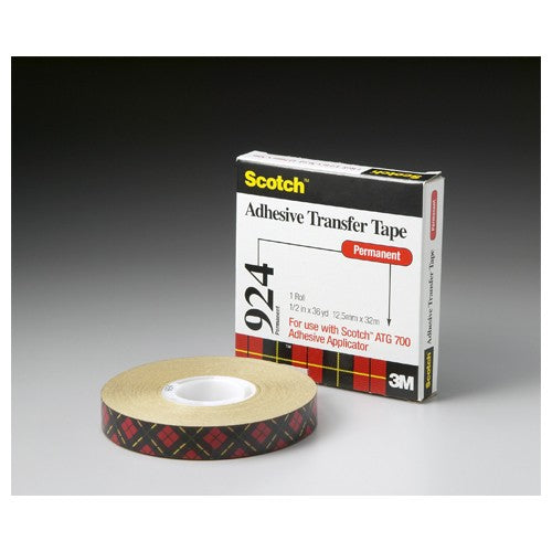 Scotch ATG Adhesive Transfer Tape 924 Clear 3/4″ × 36 yd 2 mil - Best Tool & Supply