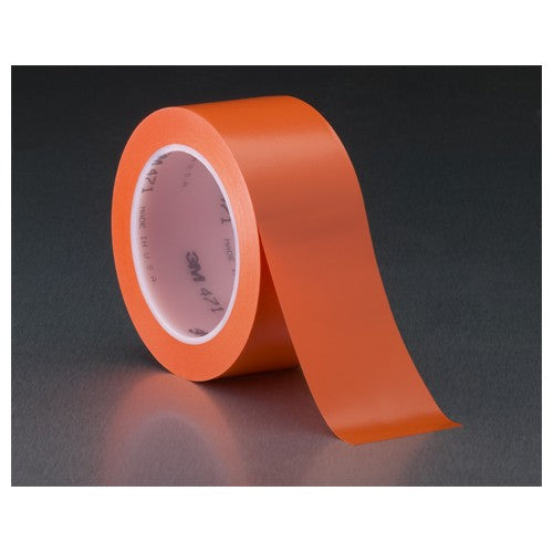 3M Vinyl Tape 471 Orange 1/4″ × 36 yd 5.2 mil Individually Wrapped Conveniently Packaged - Best Tool & Supply