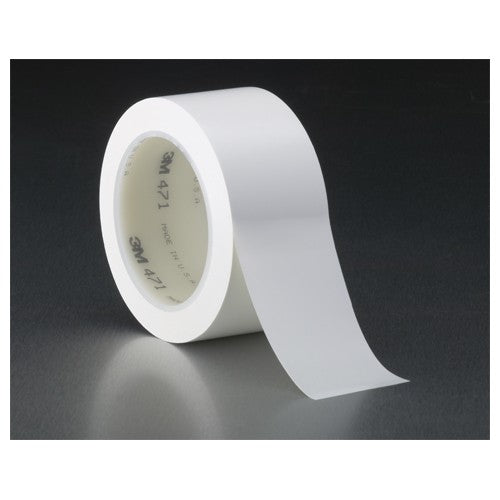 3M Vinyl Tape 471 White 1/4″ × 36 yd 5.2 mil Boxed - Best Tool & Supply