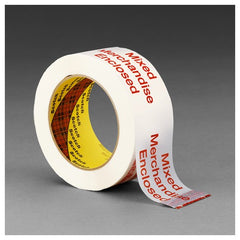 Scotch Printed Message Box Sealing Tape 3775 White 48 mm × 100 m - Best Tool & Supply