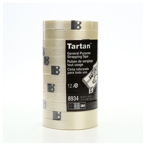 Tartan Filament Tape 8934 Clear 18 mm × 55 m 4 mil - Best Tool & Supply