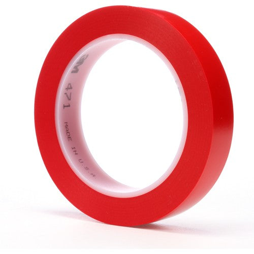 3M Vinyl Tape 471 Red 3/4″ × 36 yd 5.2 mil - Best Tool & Supply