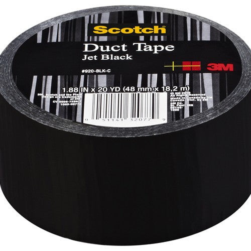 Scotch Duct Tape 920-BLK-C 1.88″ × 20 yd (48 mm × 18 2 m) Black - Best Tool & Supply