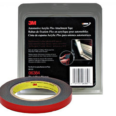 3M Automotive Acrylic Plus Attachment Tape 06384 Black 1.12 mm 1/2″ × 5 yd - Best Tool & Supply