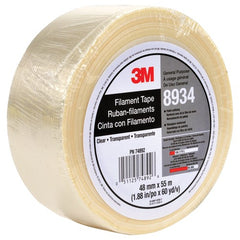 Tartan Filament Tape 8934 Clear 48 mm × 55 m 4 mil Individually Wrapped Conveniently Packaged - Best Tool & Supply