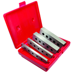 #CP31612 - 4 Piece Set - 3/16 & 1/2'' Thickness - 1/4'' Increments - 1 to 1-3/4'' - Parallel Set - Best Tool & Supply