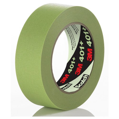 3M High Performance Green Masking Tape 401+ 36 mm × 55 m 6.7 mil Bulk - Best Tool & Supply