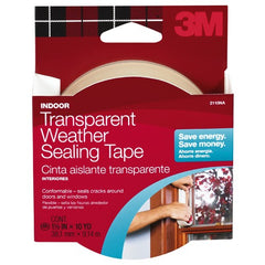 3M Indoor Transparent Weather Sealing Tape 1.5″ × 30 ft 2110NA - Best Tool & Supply