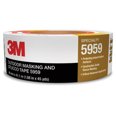 3M Outdoor Masking and Stucco Tape 5959 Red 48 mm × 41.1 m 12.0 mil Conveniently Packaged - Best Tool & Supply