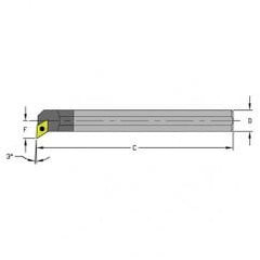 C08R-SDUCL2 1/2" SH; 8" OAL - Indexable Boring Bar - Best Tool & Supply