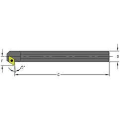 A12Q SDXCL3 Steel Boring Bar w/Coolant - Best Tool & Supply