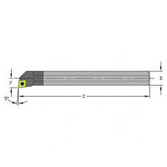 C08R SCLPR3 Solid Carbide Boring Bar - Best Tool & Supply