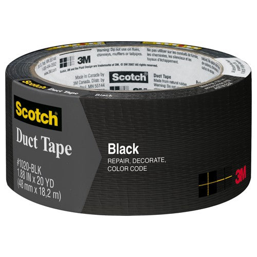 3M Duct Tape Black 3920-BK 1.88″ × 20 yd (48 mm × 18 2 m) - Best Tool & Supply