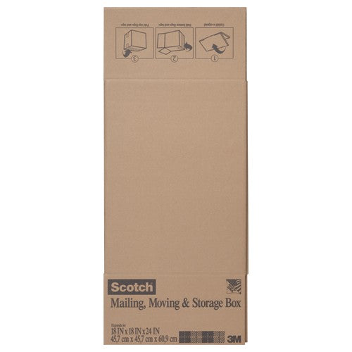 Scotch Folded Box 8018.24FB 18″ × 18″ × 24″ Folded Box - Best Tool & Supply