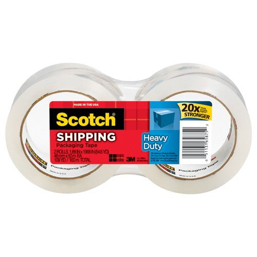 ‎Scotch Heavy Duty Shipping Packaging Tape 3850-2 1.88″ × 54.6 yd (48 mm × 50 m) - Best Tool & Supply