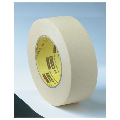 3M High Performance Masking Tape 232 Tan 36 mm × 55 m 6.3 mil - Best Tool & Supply