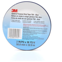 3M General Purpose Vinyl Tape 764 Blue 2″ × 36 yd 5 mil Individually Wrapped Conveniently Package - Best Tool & Supply