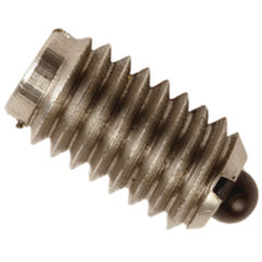 End Force Spring Plunger - 0.50 lbs Initial End Force, 3.5 lbs Final End Force (6–32 Thread) - Best Tool & Supply