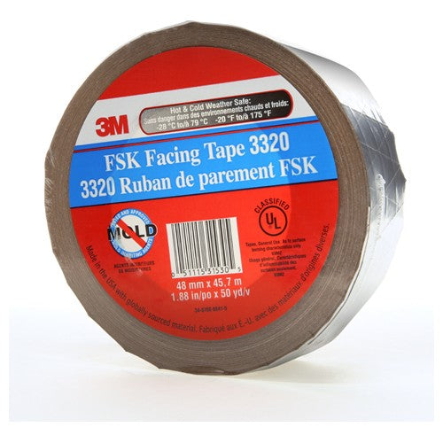 48 mm × 45.7 m FSK Facing Tape Silver Alt Mfg # 31530 - Best Tool & Supply