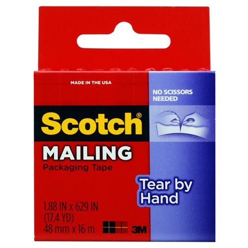 1.88 in × 629 in (48 mm × 16 m) Scotch(R) Tear By Hand Mailing P Alt Mfg # 65765 - Best Tool & Supply