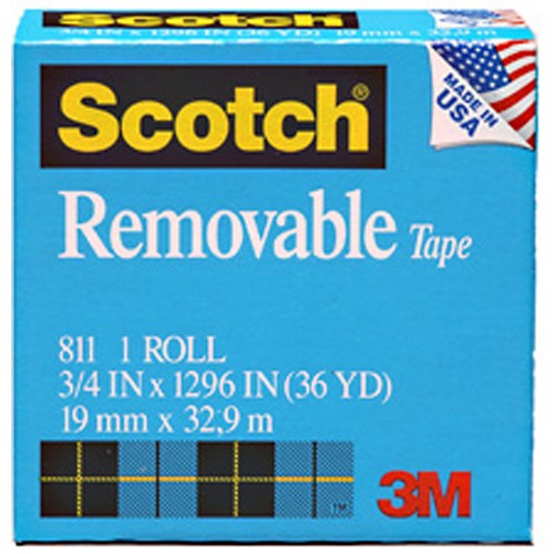 Scotch Removable Tape 811 1″ × 2592″ Boxed - Best Tool & Supply