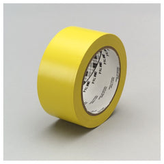 3M General Purpose Vinyl Tape 764 Yellow 1″ × 36 yd 5 mil Individually Wrapped Conveniently Packaged - Best Tool & Supply