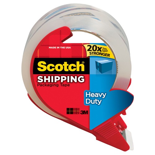 Scotch Heavy Duty Shipping Packaging Tape 3850S-RD 1.88″ × 38.2 yd (48 mm × 35 m) - Best Tool & Supply