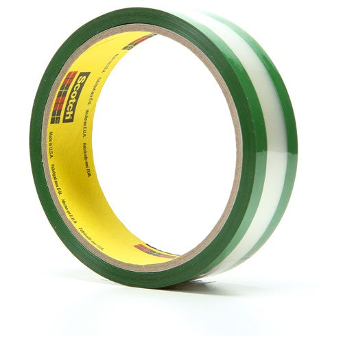 3M Riveters Tape 685 Transparent with Green Adhesive 1″ × 36 yd 1.7 mil - Best Tool & Supply