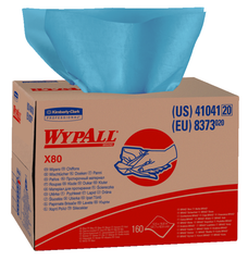12.5 x 16.8'' - Package of 160 - WypAll X80 Brag Box - Best Tool & Supply