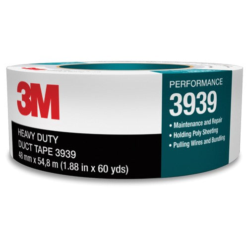 3M Heavy Duty Duct Tape 3939 Silver 24 mm × 54.8 m 9.0 mil - Best Tool & Supply