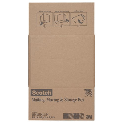 Scotch Folded Box 8016.2FB 16″ × 16″ × 12″ Folded Box - Best Tool & Supply