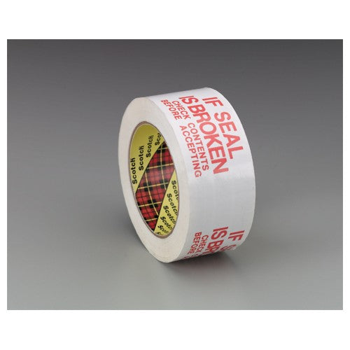 Scotch Printed Message Box Sealing Tape 3771 White 48 mm × 100 m - Best Tool & Supply