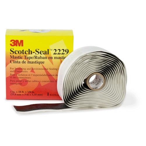 ‎3M Scotch-Seal Mastic Tape Compound 2229 3-3/4″ × 6-1/2″ Black - Best Tool & Supply