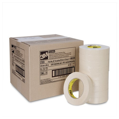 Scotch Automotive Refinish Masking Tape 233 06336 24 mm × 55 m - Best Tool & Supply